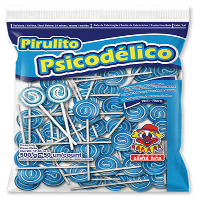 Imagem de PIRULITO PSICODELICO II AZUL 500g - 01 UNIDADE